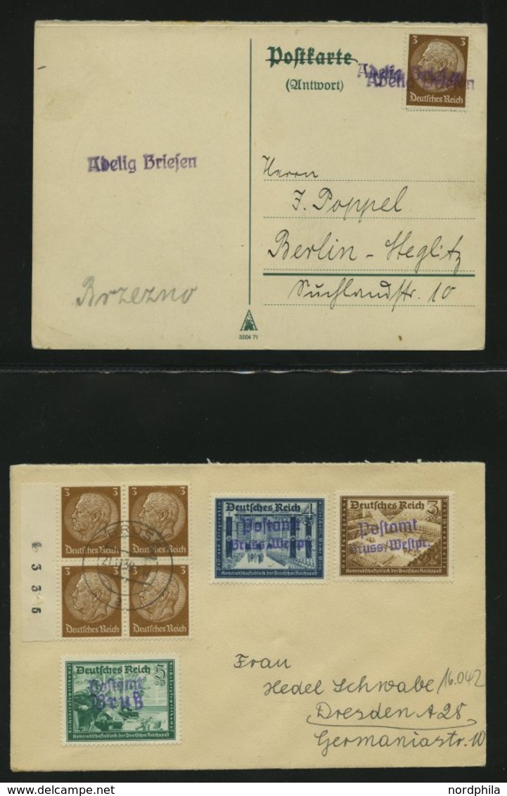 SAMMLUNGEN 1939/45, Kreis Konitz In Westpreußen, Stempelsammlung Der Provisorischen Entwertungen, Insgesamt 55 Teils Seh - Used Stamps