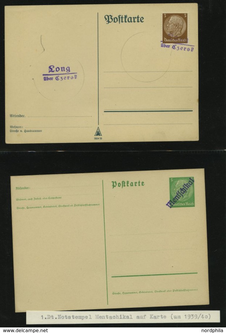 SAMMLUNGEN 1939/45, Kreis Konitz in Westpreußen, Stempelsammlung der provisorischen Entwertungen, insgesamt 55 teils seh