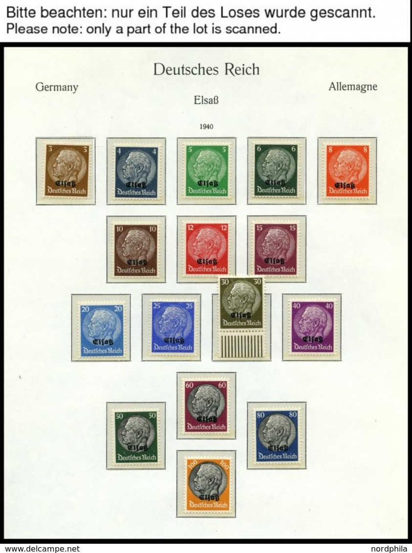 SAMMLUNGEN U. LOTS *,**,o , Ungebrauchte Sammlung Mit Elsaß, Lothringen, Luxemburg Und Ukraine, Dazu Elsaß Gestempelt, F - Occupazione 1938 – 45