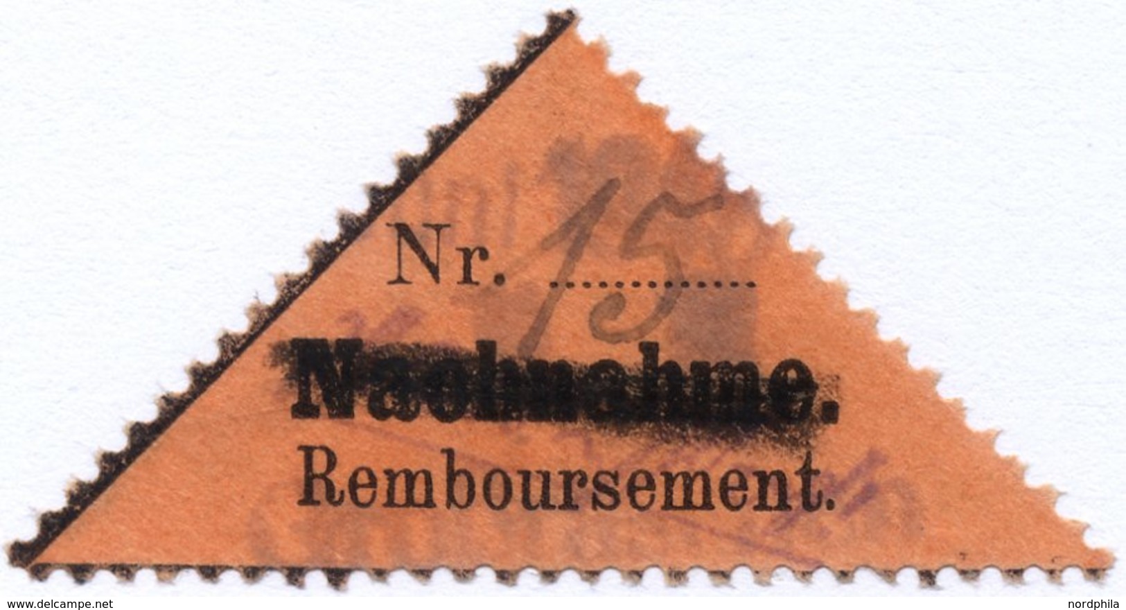 GROSSRÄSCHEN-VORLÄUFER V 2AI O, 1945, 15 Pf. Schwarz Auf Bräunlichrot, Nachnahme In Antiqua, Pracht, Gepr. Zierer, Mi. 3 - Private & Lokale Post