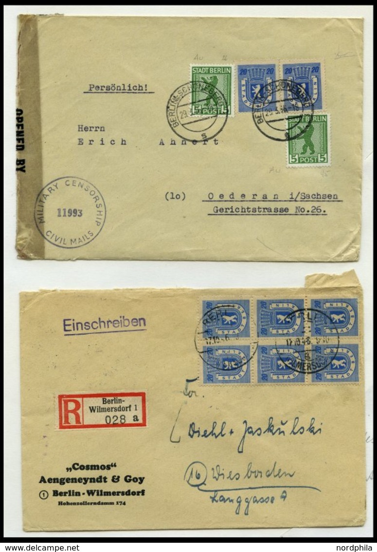 BERLIN UND BRANDENBURG umfangreiche Briefsammlung Berlin und Brandenburg, überwiegend Bedarfspost, dabei Papiervarianten