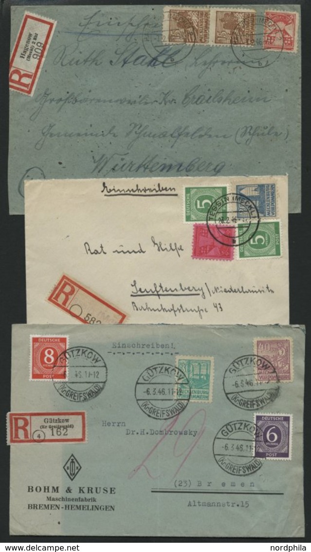 MECKLENBURG-VORPOMMERN Brief , reichhaltige Briefsammlung Mecklenburg Vorpommern von 73 verschiedenen Belegen, fast nur 