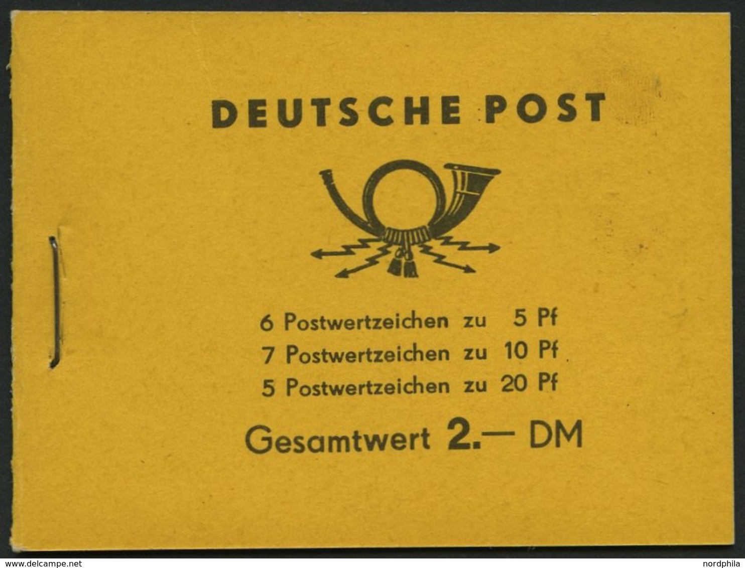 ZUSAMMENDRUCKE MH 2b1 **, 1957, Markenheftchen Fünfjahresplan, Pracht, Mi. 150.- - Se-Tenant