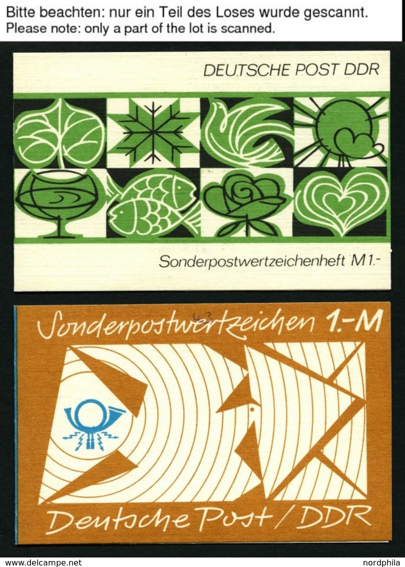 ZUSAMMENDRUCKE A. MH 5 -SMHD 41 **, 1971-88, Partie Von 37 Meist Verschiedenen Markenheftchen Im Spezialalbum, Etwas Unt - Se-Tenant