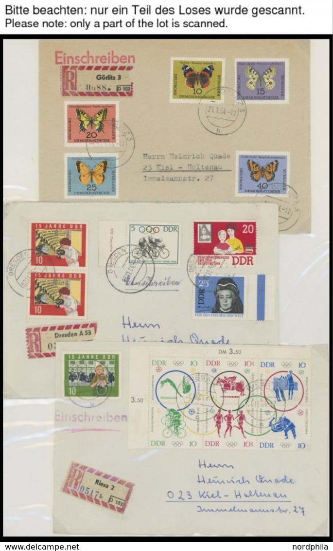 LOTS 1963-67, Partie Von 44 Meist Bedarfsbelegen, Meist Prachterhaltung - Colecciones