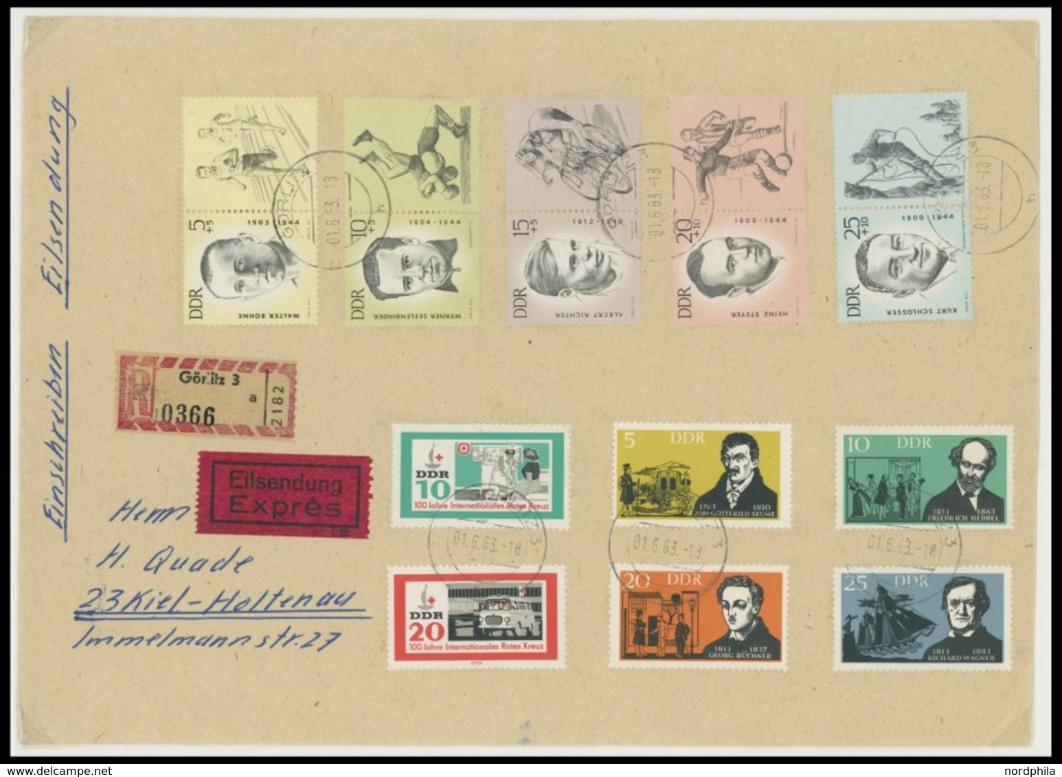 LOTS 1963-67, Partie Von 44 Meist Bedarfsbelegen, Meist Prachterhaltung - Colecciones