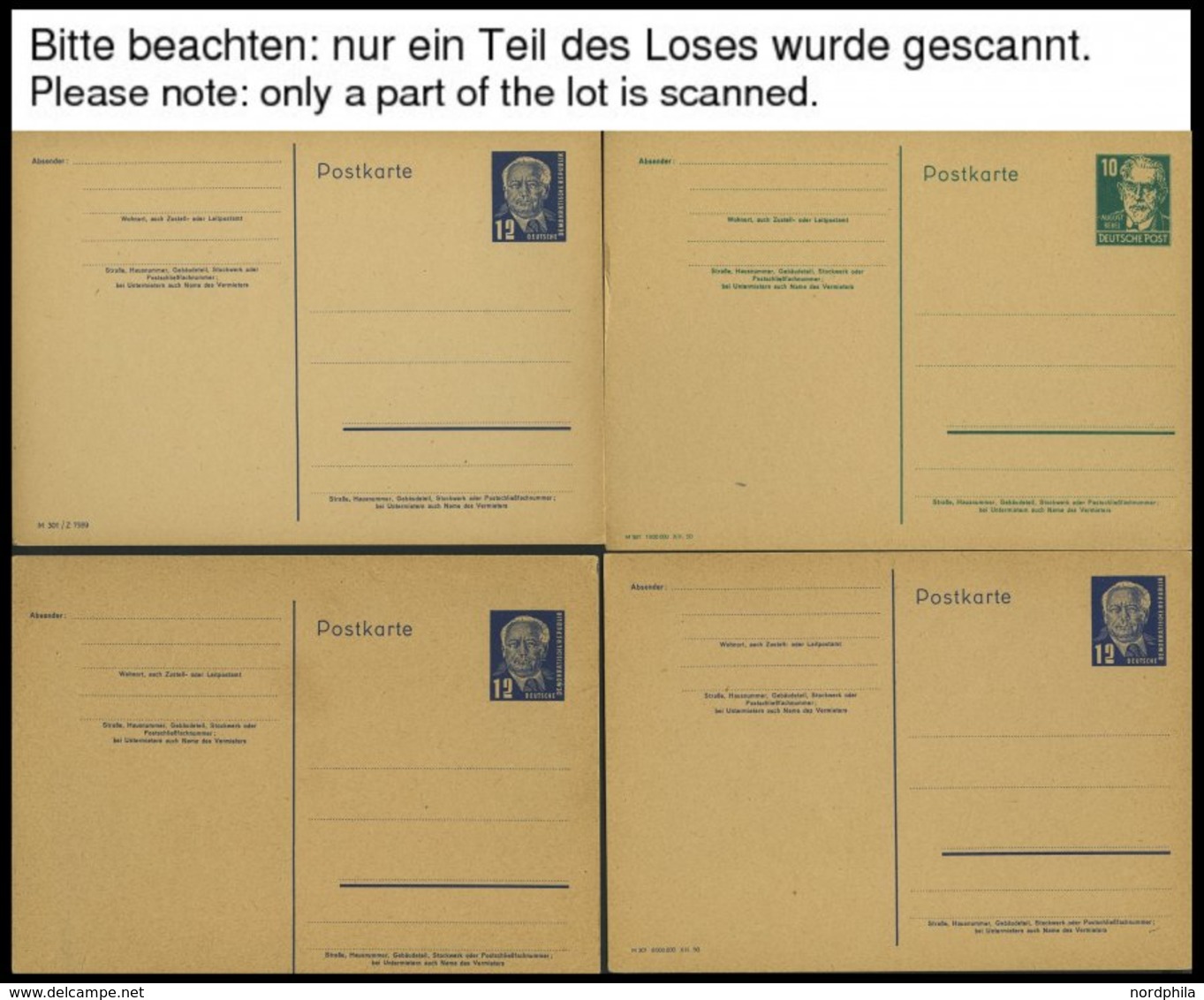 GANZSACHEN Aus P 40-78 BRIEF, 1950-66, 22 Verschiedene Ungebrauchte Ganzsachenkarten Und 2 Faltbriefe, Fast Nur Prachter - Andere & Zonder Classificatie