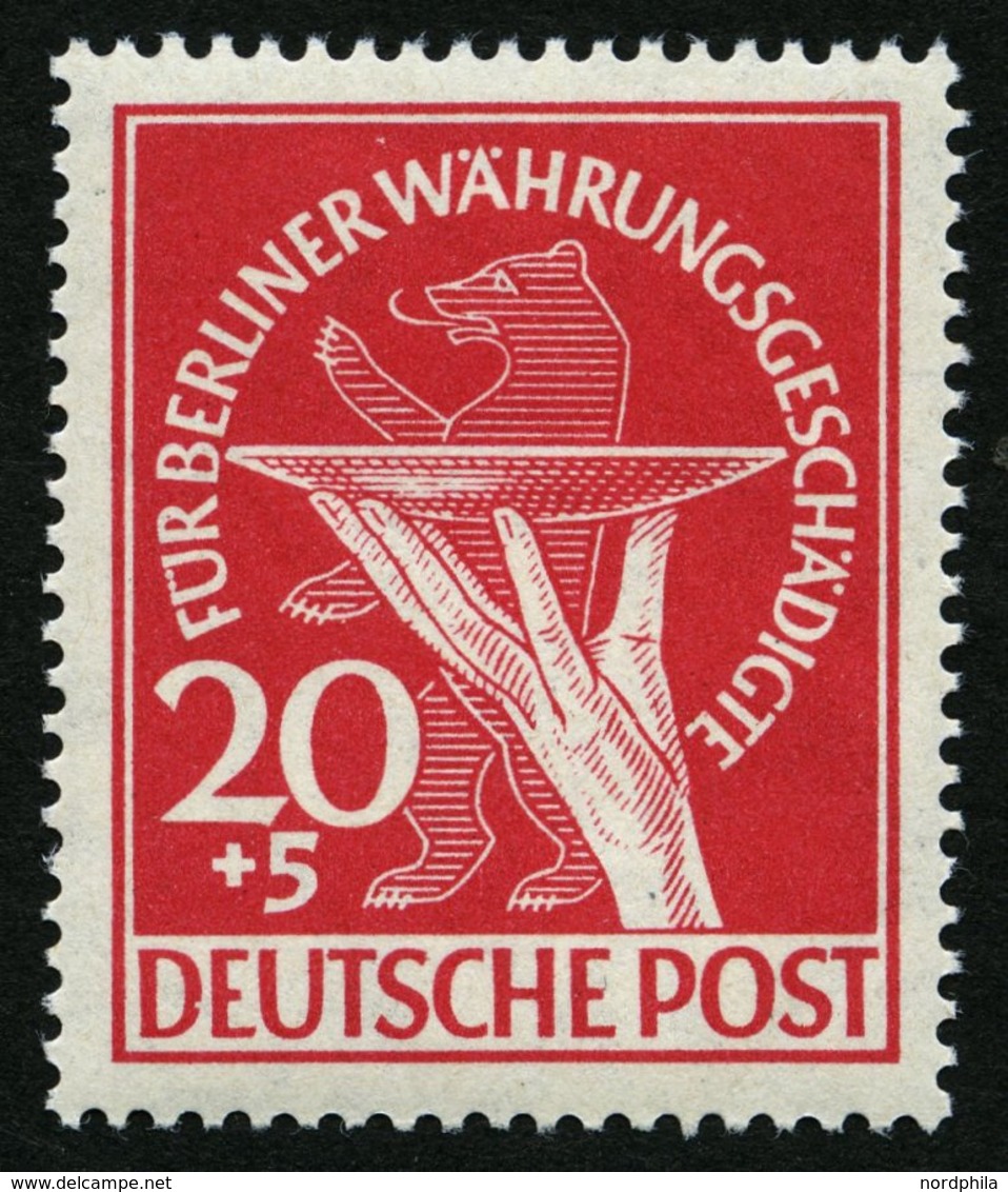 BERLIN 69 **, 1949, 20 Pf. Währungsgeschädigte, Pracht, Mi. 120.- - Andere & Zonder Classificatie