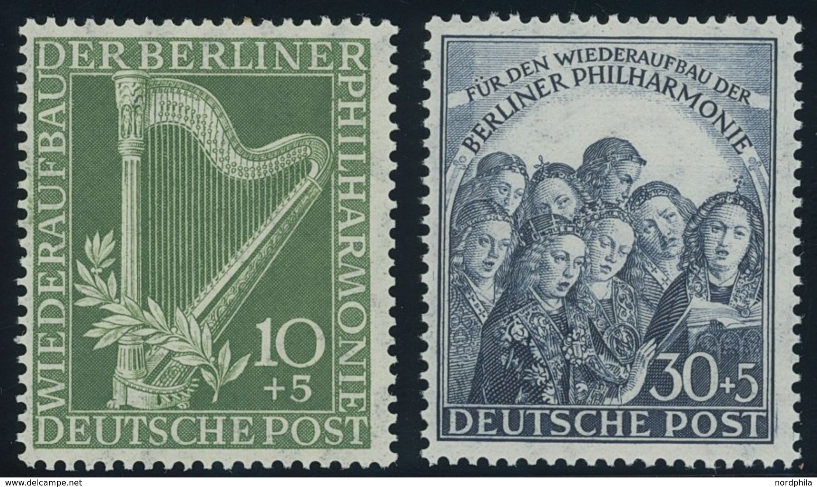 BERLIN 72/3 **, 1950, Philharmonie, Pracht, Mi. 140.- - Autres & Non Classés