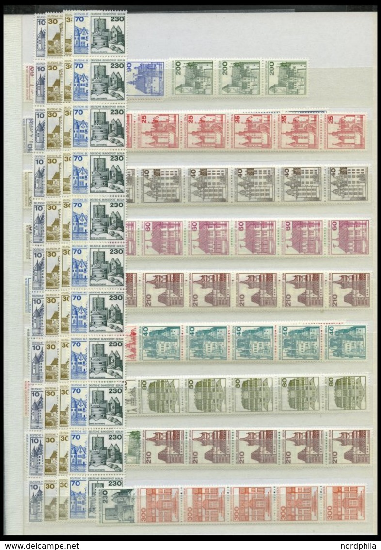 ROLLENMARKEN **, 1961-73, Partie Rollenmarken Mit 5er-, 6er- Und 11er-Streifen Sowie Farbigen Zählnummern, U.a. Mit Mi.N - Rollo De Sellos