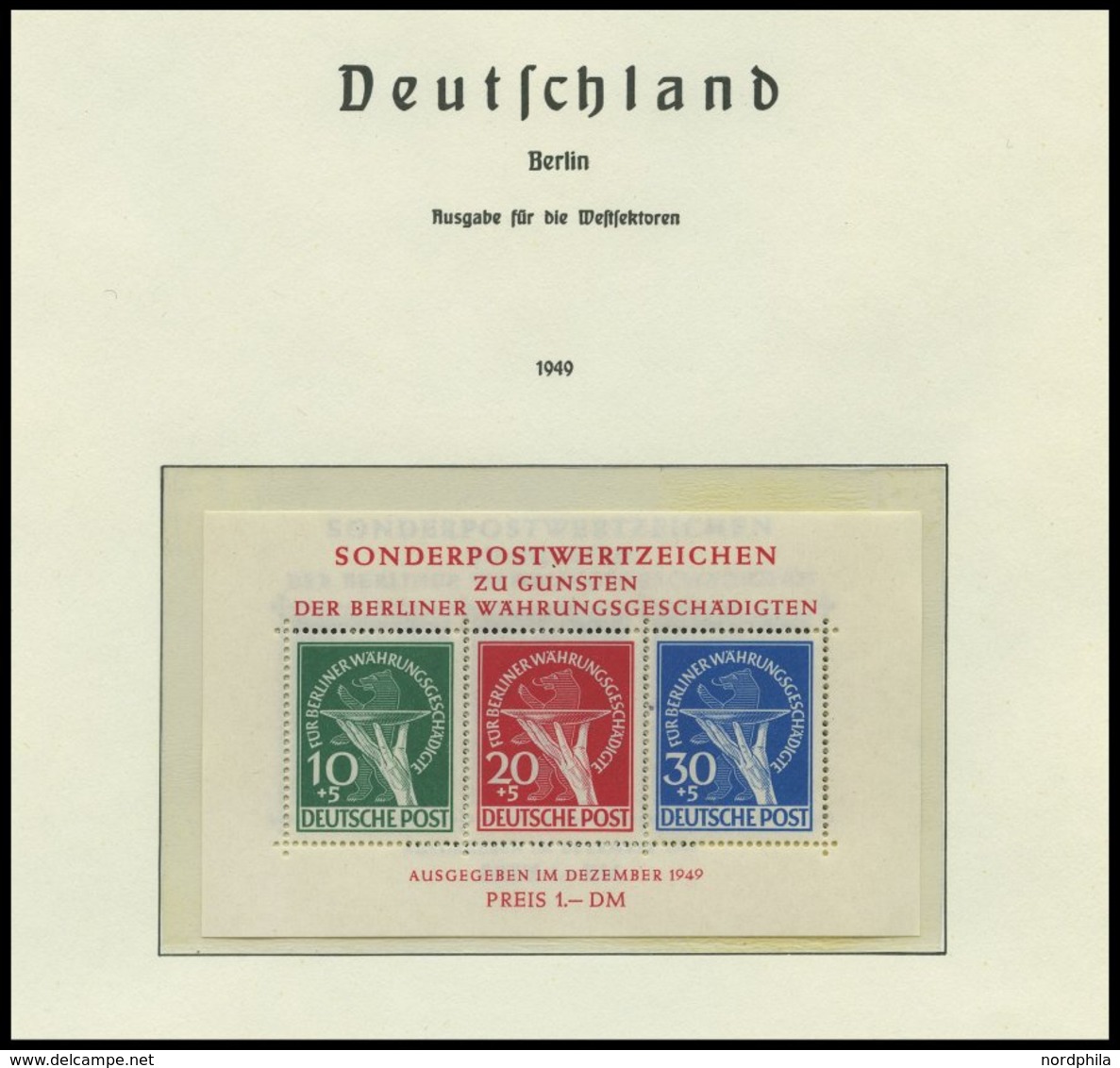 SAMMLUNGEN **, 1948-1990, Komplette Postfrische Sammlung Berlin Im Leuchtturm Falzlosalbum, Prachtsammlung, Schwarz-und  - Colecciones