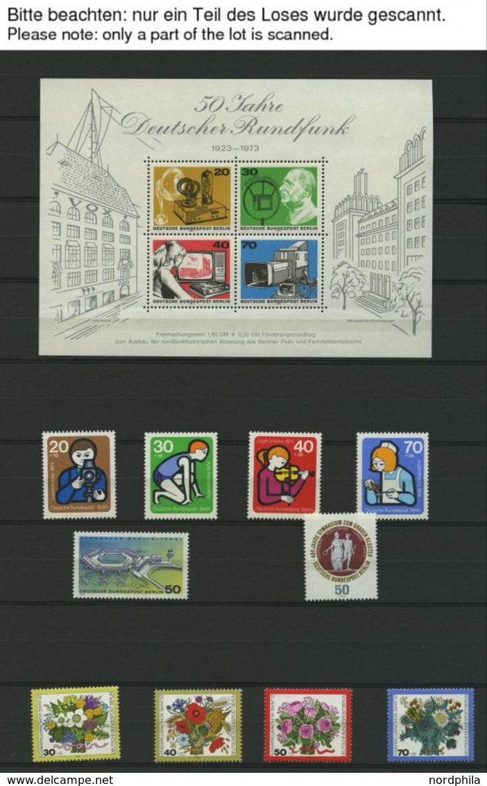 SAMMLUNGEN **, Bis Auf Mi.Nr. 236 In Den Hauptnummern Komplette Postfrische Teilsammlung Berlin Von 1961-81 Sauber Im Ei - Colecciones