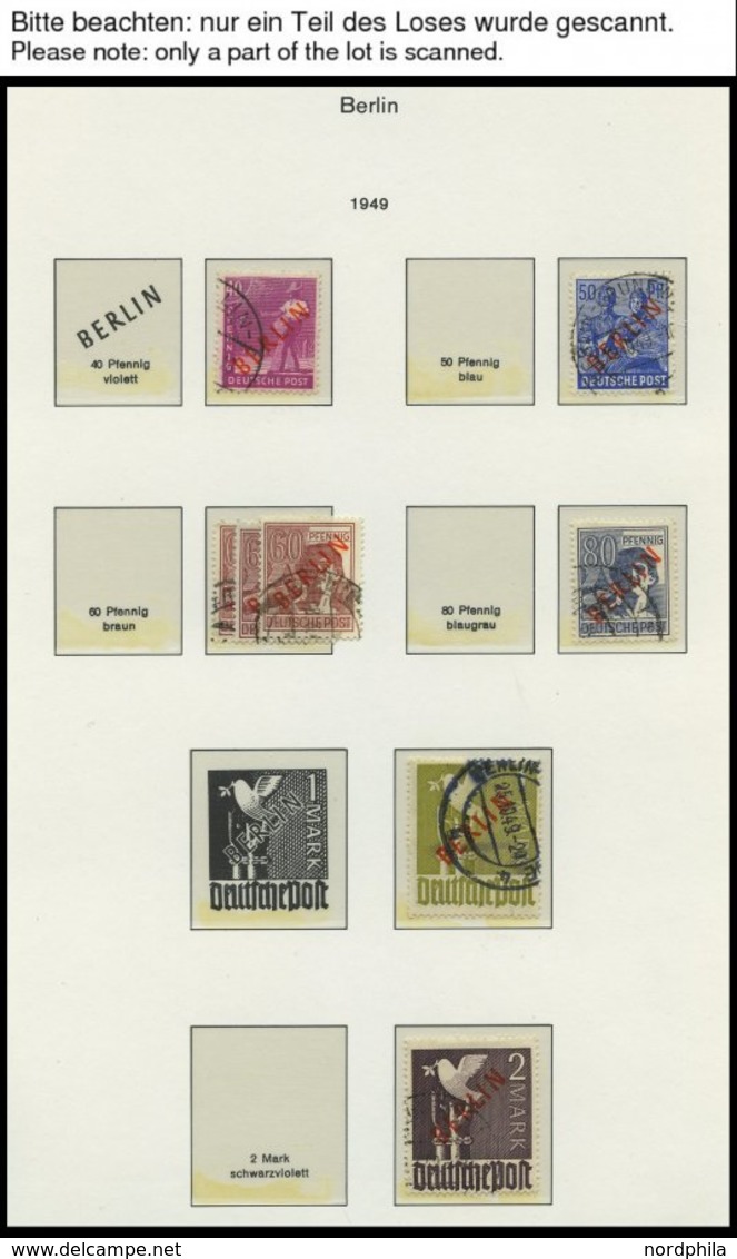 SAMMLUNGEN **,o, *, Sammlung Berlin Von 1948-69 Im KA-BE Bi-collect Album Mit Einigen Besseren Ausgaben, Ab 1956 Komplet - Verzamelingen