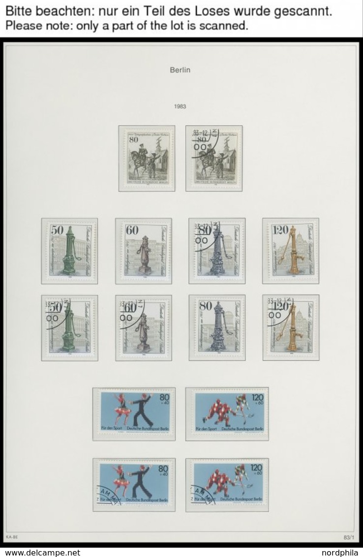 SAMMLUNGEN **,o , In Den Hauptnummern 2-fach Komplette, Postfrisch Und Gestempelt, Sammlung Berlin Von 1983-90 Im KA-BE  - Collections