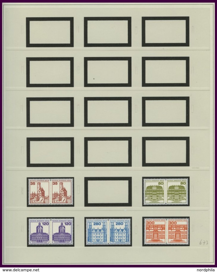 LOTS **, 1959-90, Partie Verschiedener Freimarken In Waagerechten Paaren, Prachterhaltung, Mi. 310.- - Usati