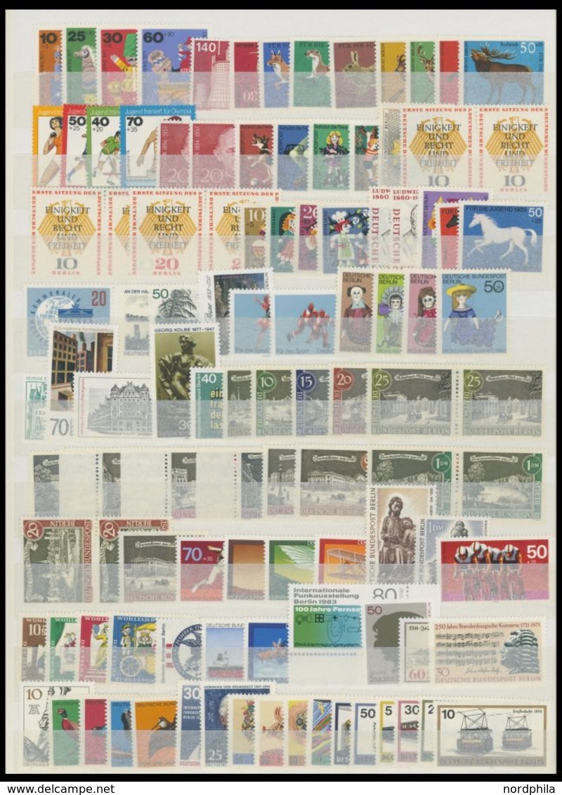 LOTS **, Kleine Postfrische Partie Berlin Von Ca. 1956-83 Mit Meist Verschiedenen Ausgaben, Fast Nur Prachterhaltung, Mi - Used Stamps