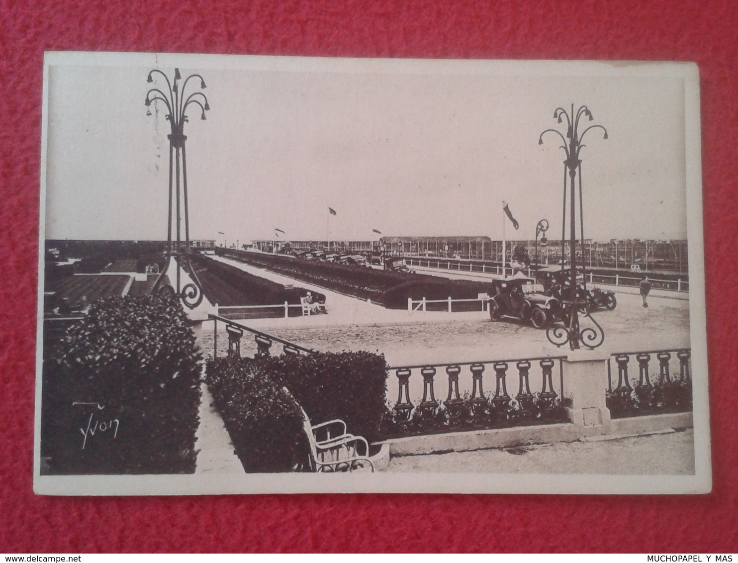 POSTAL POST CARD POSTCARD CARTE POSTALE FRANCIA LA DOUCE FRANCE DEAUVILLE (CALVADOS) LES TENNIS ET LES JARDINS VERS MER - Otros & Sin Clasificación