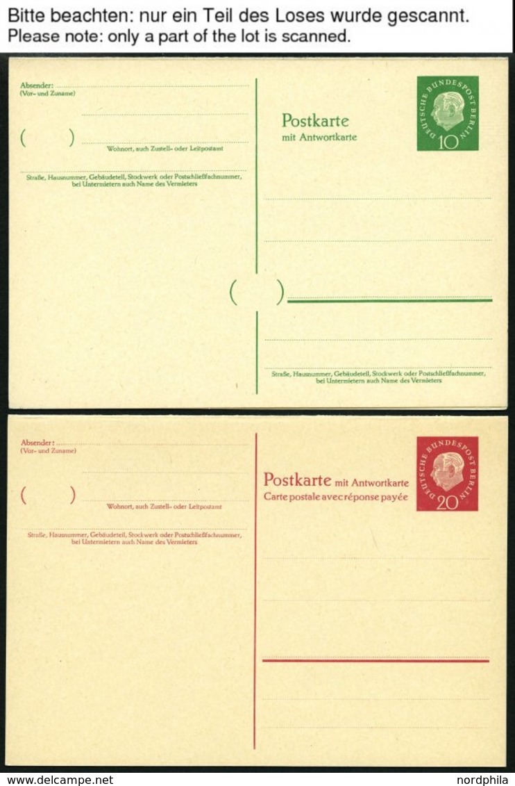 GANZSACHEN A. P 47-P 138 BRIEF, 1959-90, 50 Fast Nur Verschiedene Ungebrauchte Ganzsachenkarten, Pracht, Mi. 180.- - Collezioni