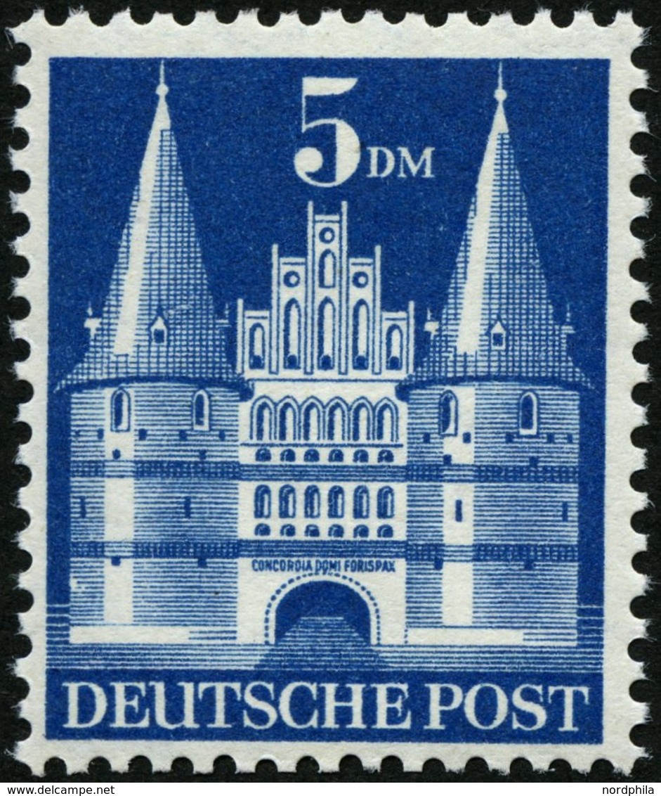 AMERIK. U. BRITISCHE ZONE 100II **, 1948, 5 DM Hohe Treppe, Pracht, Mi. 220.- - Autres & Non Classés