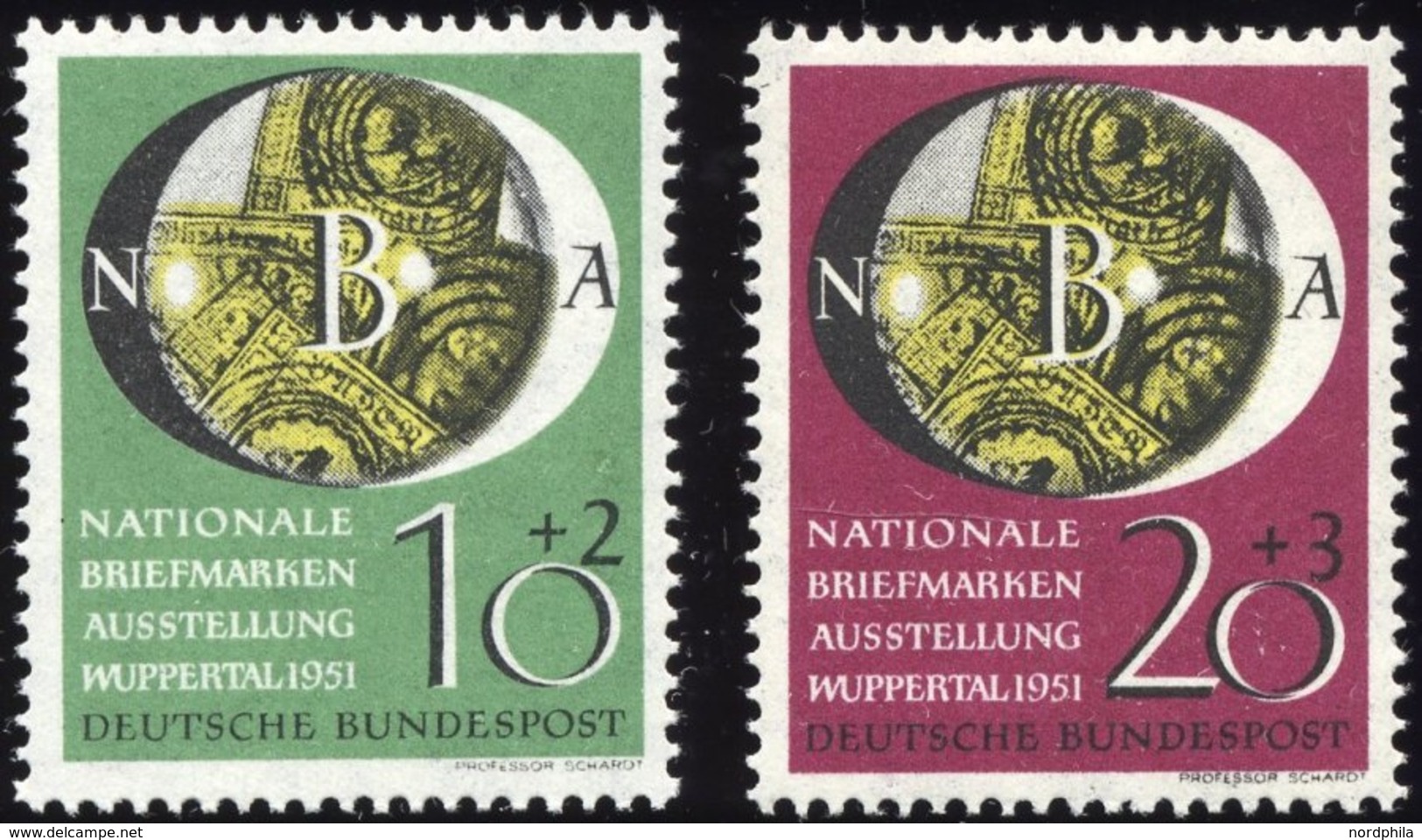 BUNDESREPUBLIK 141/2 **, 1951, NBA, Pracht, Mi. 90.- - Usati