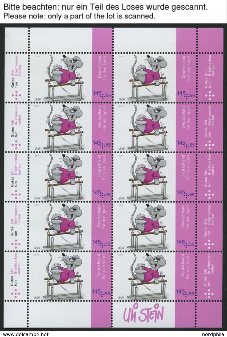 BUNDESREPUBLIK 3004-06KB **, 2013, Cartoons Im Kleinbogensatz, Pracht, Mi. 83.- - Used Stamps