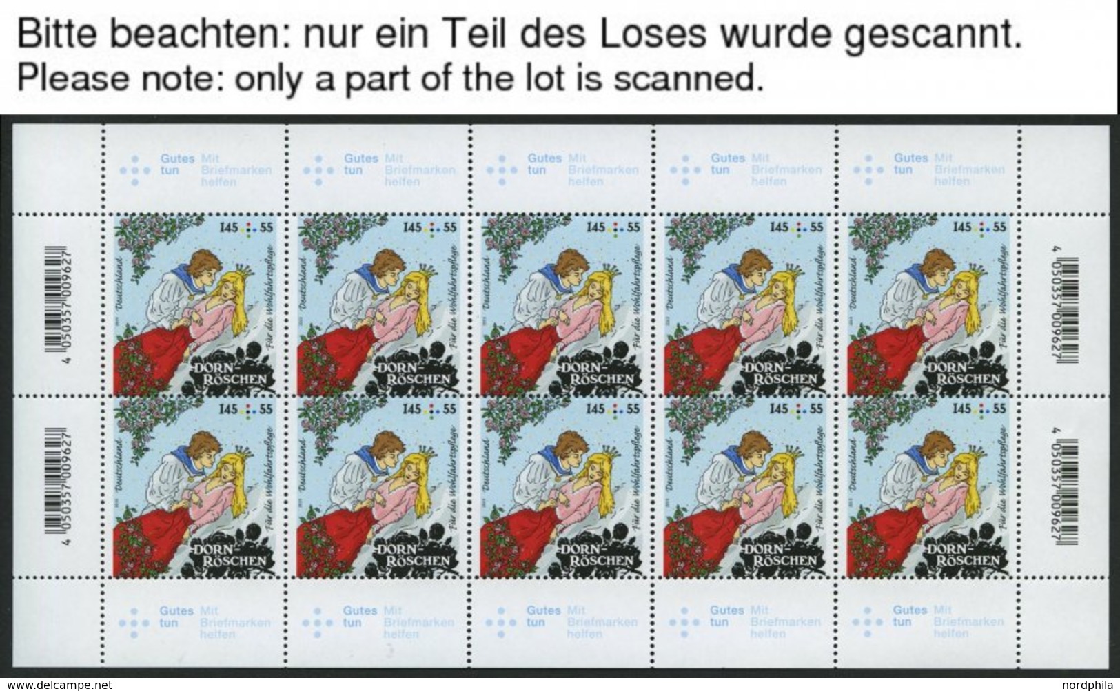 BUNDESREPUBLIK 3132-34KB **, 2015, Grimms Märchen Im Kleinbogensatz, Pracht, Mi. 85.- - Usados