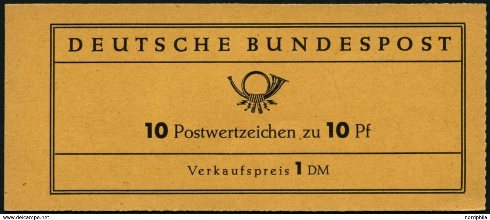 ZUSAMMENDRUCKE MH 6a **, 1960, Markenheftchen Heuss Lumogen, Erstauflage, Schwach Fluoreszierend, Pracht, Gepr. D. Schle - Andere & Zonder Classificatie