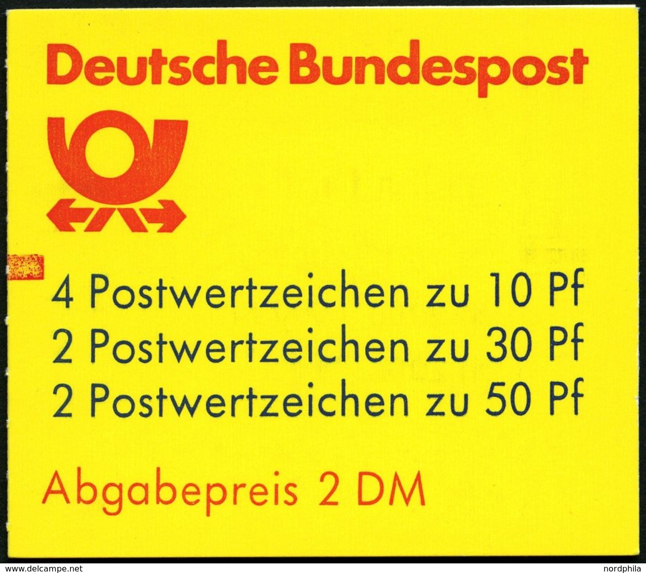 ZUSAMMENDRUCKE MH 22ah **, 1987, Markenheftchen Burgen Und Schlösser, 2. Deckelseite: WWF, Mit Zählbalken, Pracht, Mi. 6 - Otros & Sin Clasificación