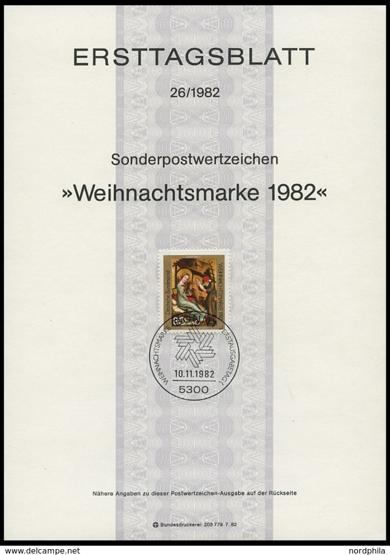 ERSTTAGSBLÄTTER 1118-61 BrfStk, 1982, Kompletter Jahrgang, ETB 1 - 26/82, Pracht - Altri & Non Classificati