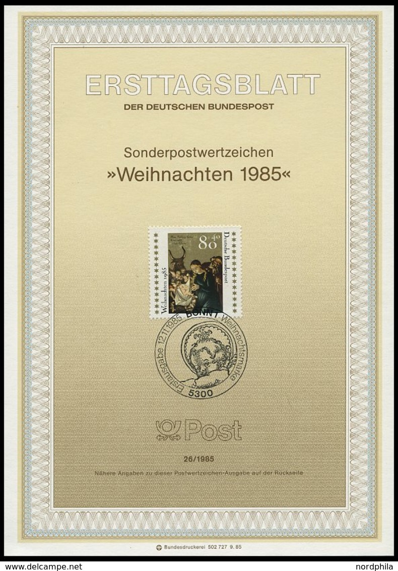 ERSTTAGSBLÄTTER 1234-67 BrfStk, 1985, Kompletter Jahrgang, ETB 1 - 26/85, Pracht - Altri & Non Classificati