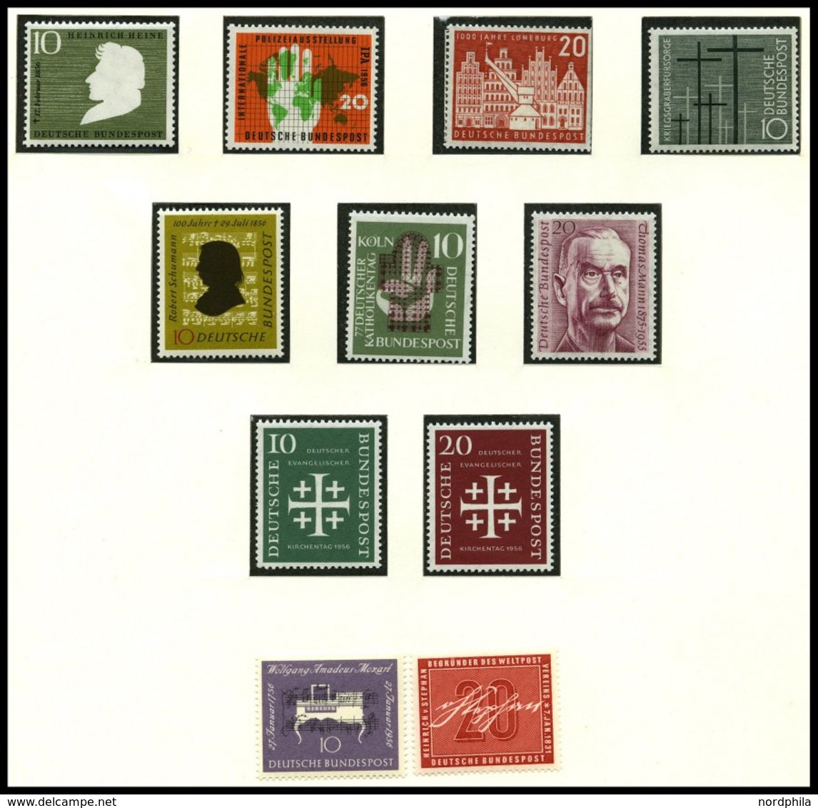 JAHRGÄNGE 227-48 **, 1956, Kompletter Jahrgang, Pracht - Oblitérés