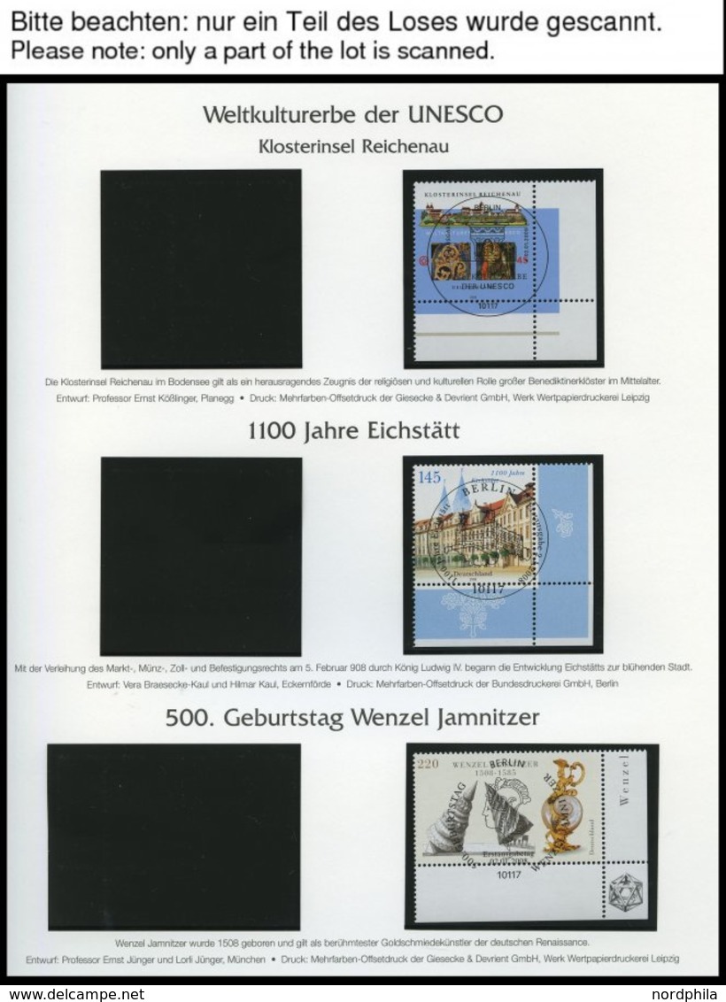 JAHRGÄNGE 2637-2706 O, 2008, Kompletter Jahrgang, Ohne Selbstklebende Marken, Jeweils Aus Der Rechten Unteren Bogenecke, - Gebraucht