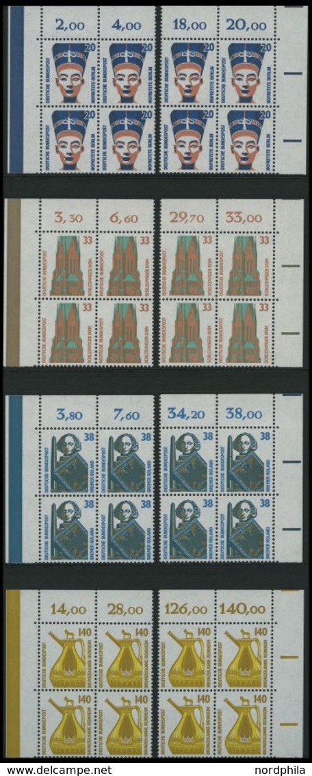 SAMMLUNGEN VB **, 1978-91, Viererblock-Sammlung, Bis Auf Ca. 10 Werte Komplett, Jeweils 2 Viererblocks Fast Nur Aus Den  - Usados