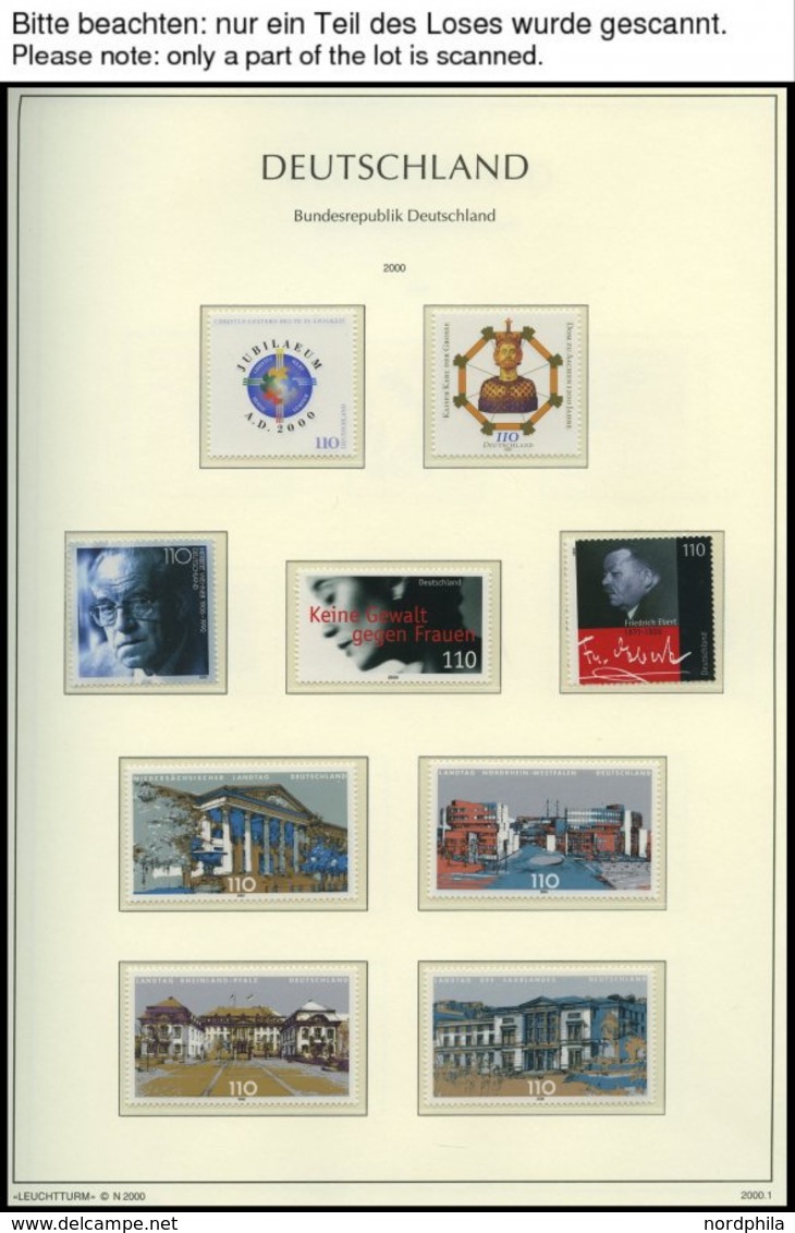 SAMMLUNGEN **, 2000-2010, Komplette Postfrische Prachtsammlung Bundesrepublik Im Leuchtturm Falzlosalbum - Gebraucht