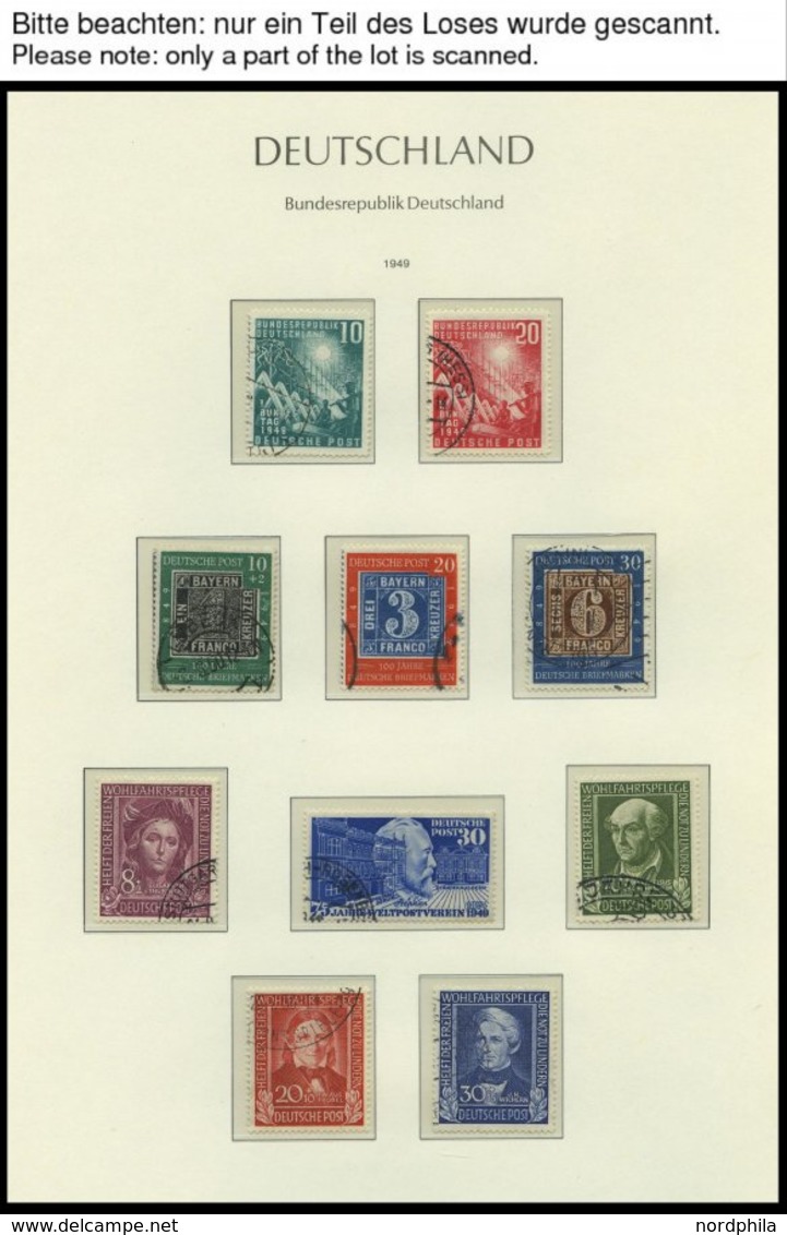 SAMMLUNGEN O, Saubere Gestempelte, In Den Hauptnummern Komplette Sammlung Von 1949-75 Im Leuchtturm Falzlosalbum Deutsch - Used Stamps