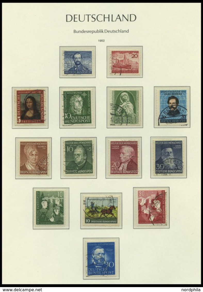 SAMMLUNGEN O, Saubere Gestempelte, In Den Hauptnummern Komplette Sammlung Von 1949-75 Im Leuchtturm Falzlosalbum Deutsch - Used Stamps