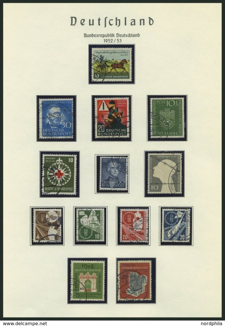 SAMMLUNGEN O, Bis Auf Wenige Werte Fast Nur Gestempelte Sammlung Bundesrepublik Von 1949-73 Mit Einigen Besseren Ausgabe - Used Stamps