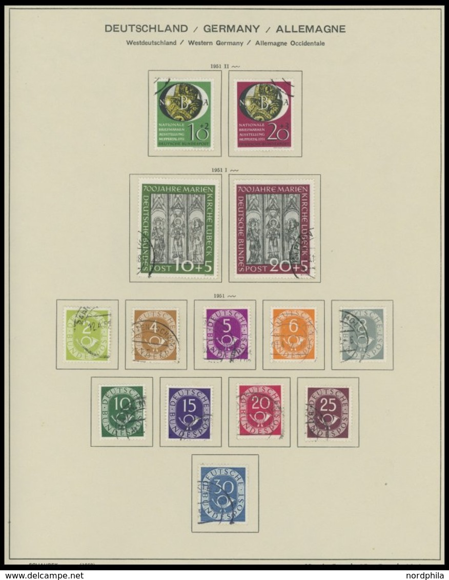 SAMMLUNGEN O, In Den Hauptnummern Komplette Gestempelte Sammlung Bundesrepublik Von 1949-74 Im Schaubekalbum, Fast Nur P - Used Stamps