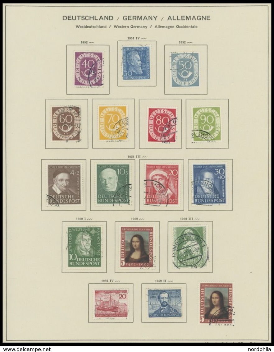 SAMMLUNGEN O, In Den Hauptnummern Komplette Gestempelte Sammlung Bundesrepublik Von 1949-74 Im Schaubekalbum, Fast Nur P - Used Stamps