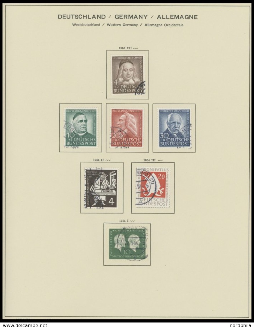 SAMMLUNGEN O, In Den Hauptnummern Komplette Gestempelte Sammlung Bundesrepublik Von 1949-74 Im Schaubekalbum, Fast Nur P - Used Stamps