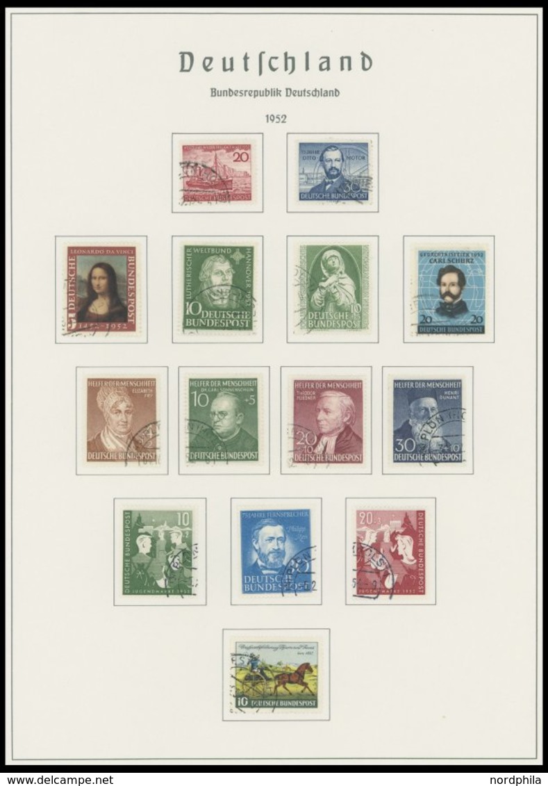 SAMMLUNGEN O, Fast Komplette Gestempelte Sammlung Bundesrepublik Von 1949-73 Im Leuchtturmalbum Mit Vielen Guten Ausgabe - Used Stamps