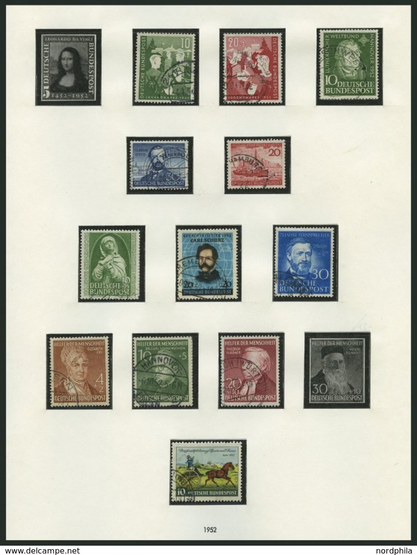 SAMMLUNGEN O, Gestempelte Sammlung Bundesrepublik Von 1949-84 Mit Mittleren Ausgaben In 3 SAFE-Alben, Ab 1955 Bis Auf We - Used Stamps