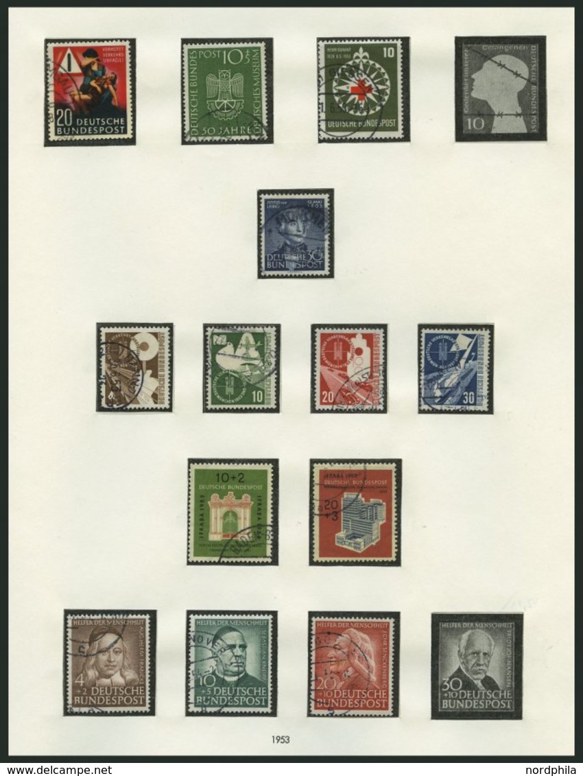 SAMMLUNGEN O, Gestempelte Sammlung Bundesrepublik Von 1949-84 Mit Mittleren Ausgaben In 3 SAFE-Alben, Ab 1955 Bis Auf We - Oblitérés