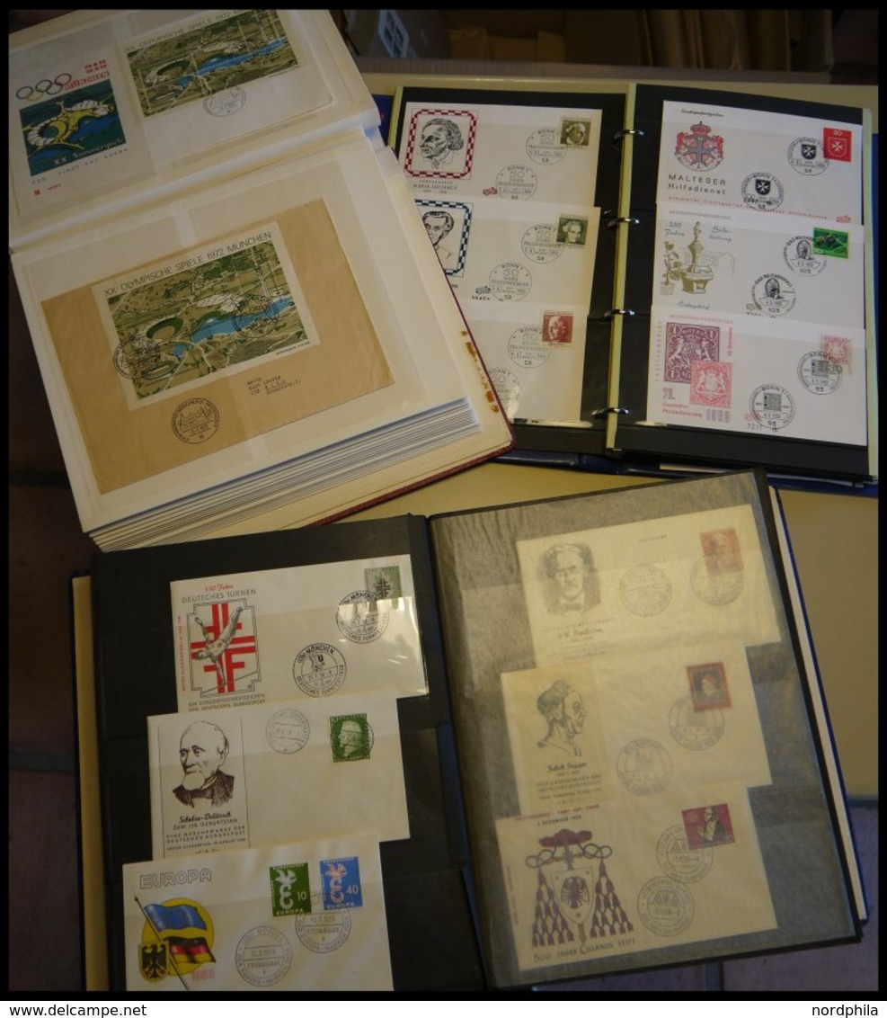 SAMMLUNGEN Sammlung Mit über 200 Belegen Von Ca. 1956-79, Mit Guten Mittleren FDC`s Der 50er Und 60er Jahre, Dabei 2x Bl - Used Stamps