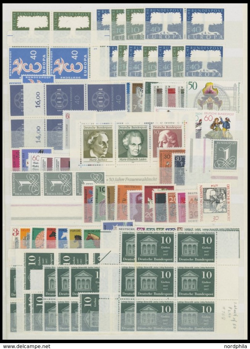 LOTS **, Kleine Postfrische Partie Bundesrepublik Von Ca. 1957-83, Prachterhaltung, Mi. über 300.- - Used Stamps