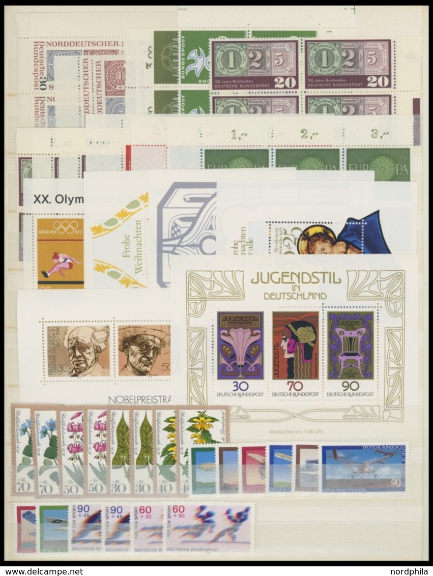LOTS **, Kleine Postfrische Partie Bundesrepublik Von Ca. 1957-83, Prachterhaltung, Mi. über 300.- - Usati