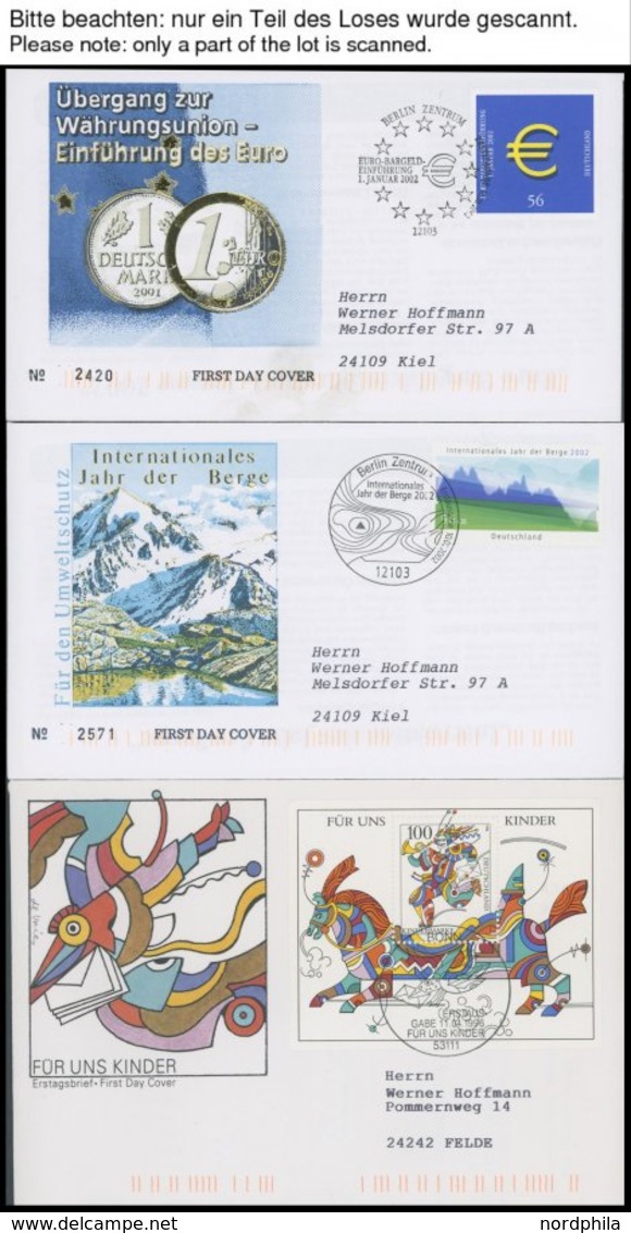 LOTS 2002/3, 109 Verschiedene Nummerierte, Echte Gelaufene FDC`s, Prachterhaltung, Sehr Hoher Anschaffungswert! - Gebruikt