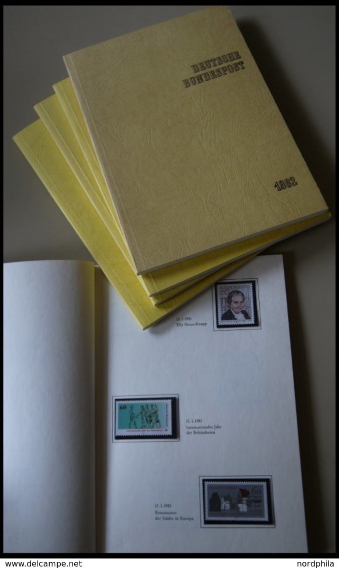 BUND/BERLIN MINISTERJAHRB MJg 81-85 , 1981-85, 5 Ministerjahrbücher In Gelb, Komplett, Pracht - Colecciones
