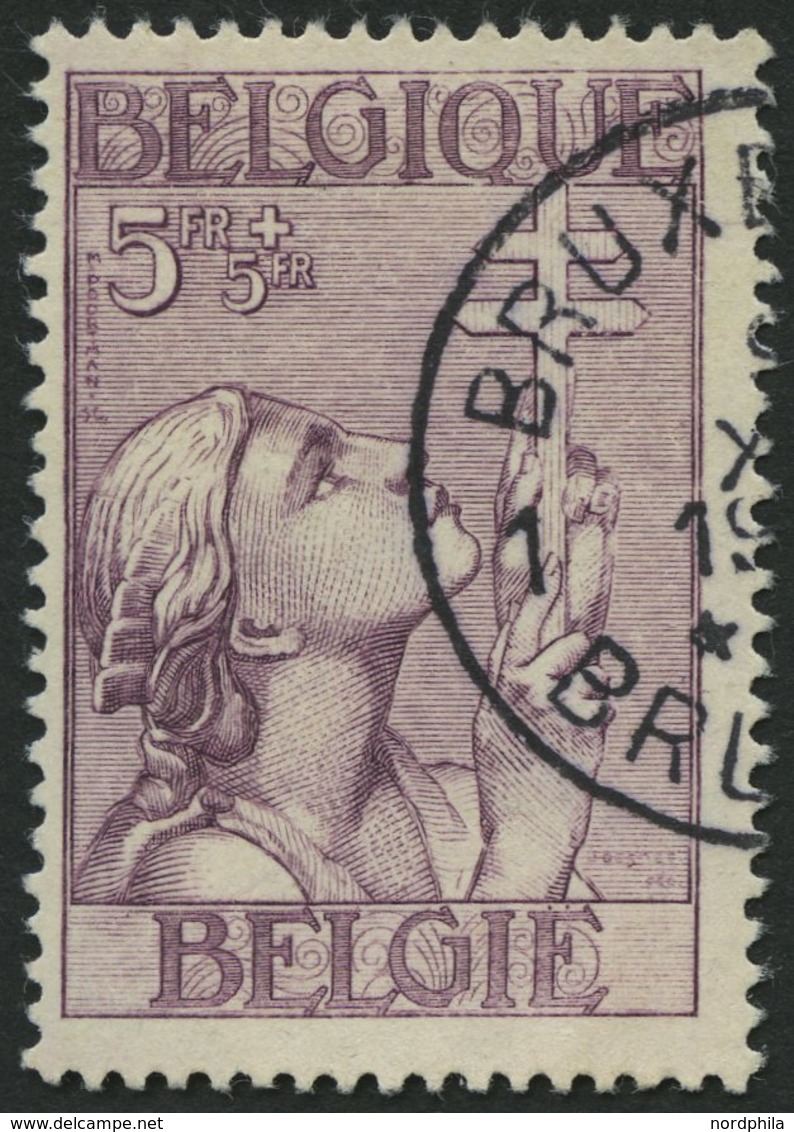 BELGIEN 372 O, 1933, 5 Fr. TBC, Pracht, Mi. 130.- - België
