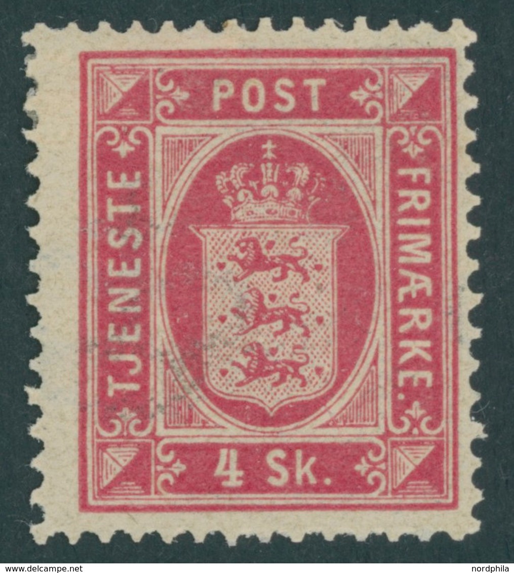 DIENSTMARKEN D 2A *, 1871, 4 S. Rosa, Gezähnt K 14:131/2, Falzrest, Pracht, Mi. 120.- - Andere & Zonder Classificatie